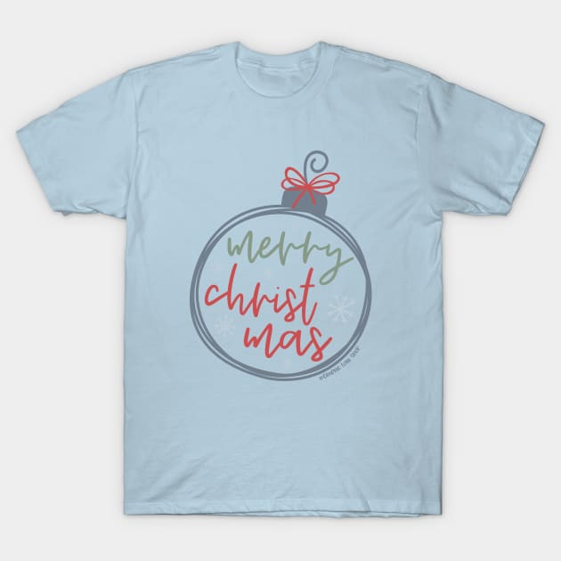 Merry Christmas Ornament © GraphicLoveShop T-Shirt by GraphicLoveShop